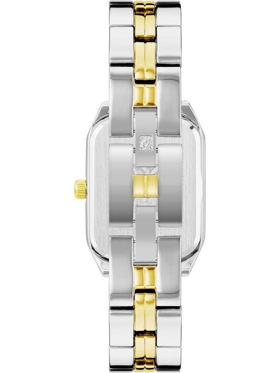 Anne Klein Women\'s Silver Black Analog Roman Numeral Octagonal Bracelet Watch main image 4